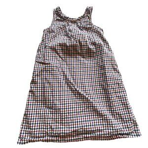 Crown & Ivy Girls Sleeveless Plaid Dress-Medium (8)-Red/Blue-Size 8-GUC